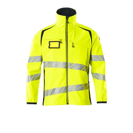Soft Shell Jacke / Gr. 4XL, Hi-vis  Gelb/Schwarzblau Produktbild