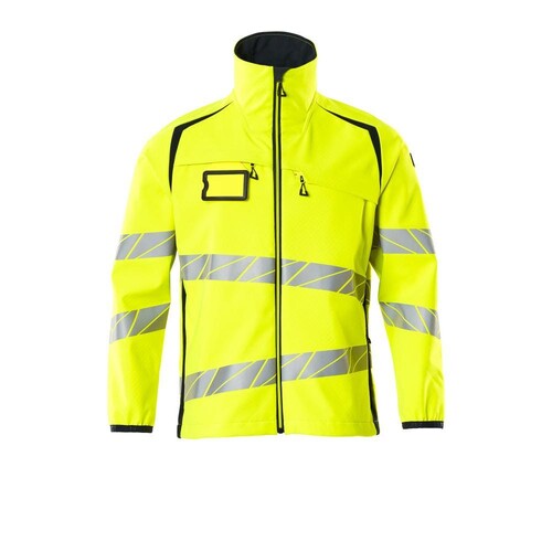 Soft Shell Jacke / Gr. 4XL, Hi-vis  Gelb/Schwarzblau Produktbild