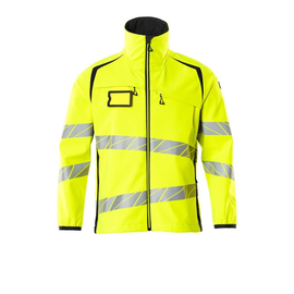 Soft Shell Jacke / Gr. 4XL, Hi-vis  Gelb/Schwarz Produktbild