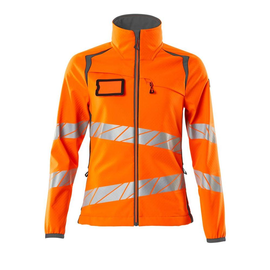 Soft Shell Jacke, Damenpassform / Gr.  XL, Hi-vis Orange/Dunkelanthrazit Produktbild