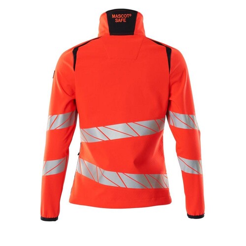 Soft Shell Jacke, Damenpassform / Gr.  XL, Hi-vis Rot/Schwarzblau Produktbild Additional View 1 L