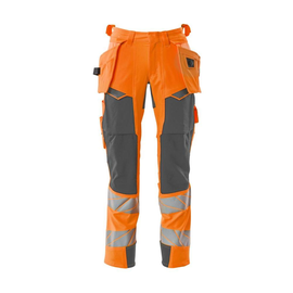 Hose mit Hängetaschen, ULTIMATE STRETCH  / Gr. 76C52, Hi-vis  Orange/Dunkelanthrazit Produktbild