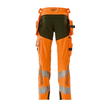 Hose mit Hängetaschen, ULTIMATE STRETCH  / Gr. 76C56, Hi-vis Orange/Moosgrün Produktbild Additional View 1 S