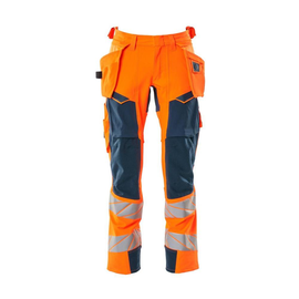 Hose mit Hängetaschen, ULTIMATE STRETCH  / Gr. 90C62, Hi-vis  Orange/Dunkelpetroleum Produktbild