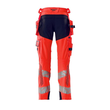 Hose mit Hängetaschen, ULTIMATE STRETCH  / Gr. 90C62, Hi-vis Rot/Schwarzblau Produktbild Additional View 1 S