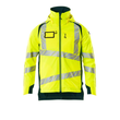 Winterjacke CLI, geringes Gewicht / Gr.  4XL, Hi-vis Gelb/Dunkelpetroleum Produktbild