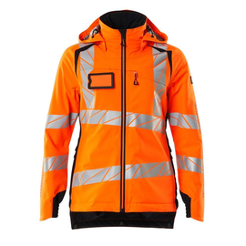 Winterjacke CLI, Damen / Gr. M, Hi-vis  Orange/Schwarzblau Produktbild