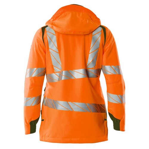 Winterjacke CLI, Damen / Gr. 4XL,  Hi-vis Orange/Moosgrün Produktbild Additional View 1 L
