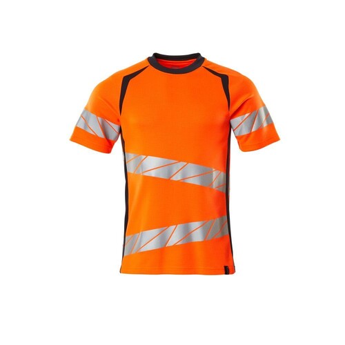 T-Shirt, moderne Passform / Gr. 2XLONE,  Hi-vis Orange/Schwarzblau Produktbild