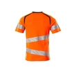 T-Shirt, moderne Passform / Gr. 2XLONE,  Hi-vis Orange/Schwarzblau Produktbild Additional View 1 S
