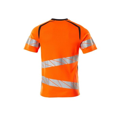 T-Shirt, moderne Passform / Gr. 2XLONE,  Hi-vis Orange/Schwarzblau Produktbild Additional View 1 L