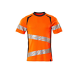 T-Shirt, moderne Passform / Gr. 4XLONE,  Hi-vis Orange/Schwarzblau Produktbild