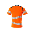 T-Shirt, moderne Passform / Gr. L  ONE,  Hi-vis Orange/Dunkelpetroleum Produktbild Additional View 1 S