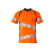 T-Shirt, moderne Passform / Gr. M  ONE,  Hi-vis Orange/Dunkelpetroleum Produktbild
