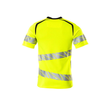 T-Shirt, moderne Passform / Gr. L  ONE,  Hi-vis Gelb/Schwarz Produktbild Additional View 1 S