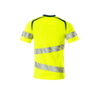 T-Shirt, moderne Passform / Gr. M  ONE,  Hi-vis Gelb/Dunkelpetroleum Produktbild Additional View 1 S