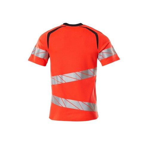 T-Shirt, moderne Passform / Gr. 3XLONE,  Hi-vis Rot/Schwarzblau Produktbild Additional View 1 L
