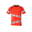 T-Shirt, moderne Passform / Gr. 4XLONE,  Hi-vis Rot/Schwarzblau Produktbild
