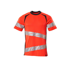 T-Shirt, moderne Passform / Gr. L  ONE,  Hi-vis Rot/Schwarzblau Produktbild
