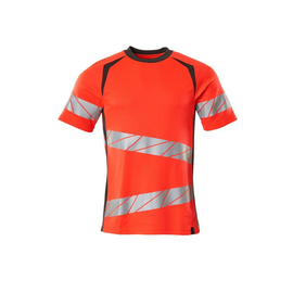 T-Shirt, moderne Passform / Gr. 2XLONE,  Hi-vis Rot/Dunkelanthrazit Produktbild