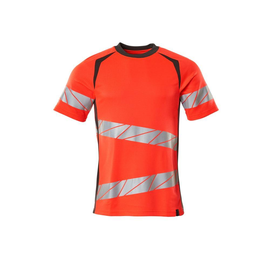 T-Shirt, moderne Passform / Gr. L  ONE,  Hi-vis Rot/Dunkelanthrazit Produktbild