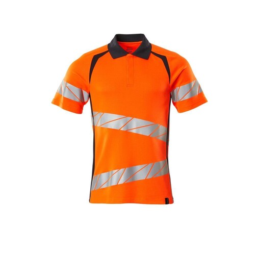 Polo-Shirt, moderne Passform / Gr. L   ONE, Hi-vis Orange/Schwarzblau Produktbild