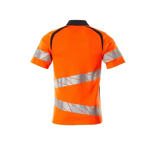 Polo-Shirt, moderne Passform / Gr. L   ONE, Hi-vis Orange/Schwarzblau Produktbild Additional View 1 L