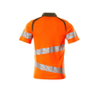 Polo-Shirt, moderne Passform / Gr. S   ONE, Hi-vis Orange/Moosgrün Produktbild Additional View 1 S