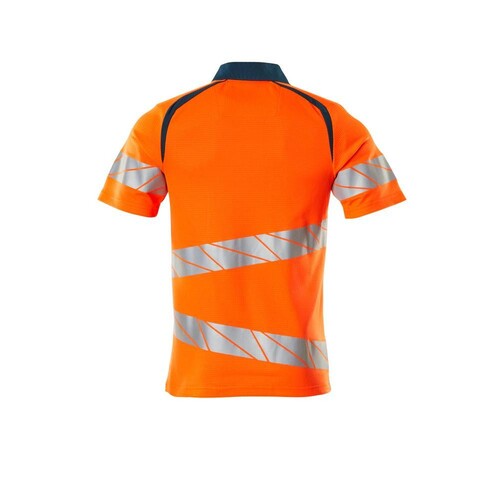 Polo-Shirt, moderne Passform / Gr. L   ONE, Hi-vis Orange/Dunkelpetroleum Produktbild Additional View 1 L