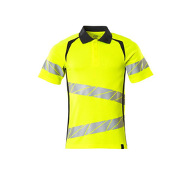 Polo-Shirt, moderne Passform / Gr. L   ONE, Hi-vis Gelb/Schwarzblau Produktbild