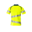 Polo-Shirt, moderne Passform / Gr. L   ONE, Hi-vis Gelb/Dunkelpetroleum Produktbild Additional View 1 S