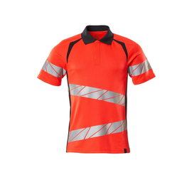 Polo-Shirt, moderne Passform / Gr.  3XLONE, Hi-vis Rot/Schwarzblau Produktbild