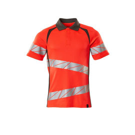 Polo-Shirt, moderne Passform / Gr. L   ONE, Hi-vis Rot/Dunkelanthrazit Produktbild