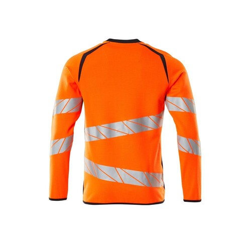 Sweatshirt, moderne Passform / Gr. L   ONE, Hi-vis Orange/Schwarzblau Produktbild Additional View 1 L