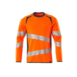 Sweatshirt, moderne Passform / Gr. M   ONE, Hi-vis Orange/Dunkelpetroleum Produktbild