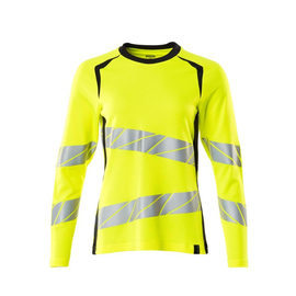 T-Shirt, Langarm, Damenpassform / Gr.  4XLONE, Hi-vis Gelb/Schwarzblau Produktbild