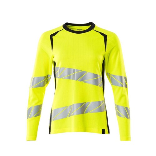 T-Shirt, Langarm, Damenpassform / Gr.  4XLONE, Hi-vis Gelb/Schwarzblau Produktbild