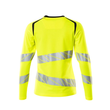 T-Shirt, Langarm, Damenpassform / Gr.  4XLONE, Hi-vis Gelb/Schwarzblau Produktbild Additional View 1 S