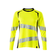 T-Shirt, Langarm, Damenpassform / Gr.  4XLONE, Hi-vis Gelb/Schwarz Produktbild
