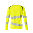 T-Shirt, Langarm, Damenpassform / Gr.  4XLONE, Hi-vis Gelb/Schwarz Produktbild Additional View 1 S