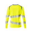 T-Shirt, Langarm, Damenpassform / Gr.  XS ONE, Hi-vis Gelb/Dunkelpetroleum Produktbild Additional View 1 S