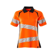 Polo-Shirt, Damenpassform / Gr. 2XLONE,  Hi-vis Orange/Schwarzblau Produktbild