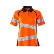 Polo-Shirt, Damenpassform / Gr. XL ONE,  Hi-vis Orange/Schwarzblau Produktbild