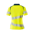 Polo-Shirt, Damenpassform / Gr. 2XLONE,  Hi-vis Gelb/Dunkelpetroleum Produktbild Additional View 1 S