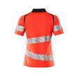 Polo-Shirt, Damenpassform / Gr. XL ONE,  Hi-vis Rot/Schwarzblau Produktbild Additional View 1 S