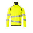 Fleecepullover mit Reißverschluss  Microfleecejacke / Gr. 4XL, Hi-vis  Gelb/Schwarz Produktbild Additional View 1 S