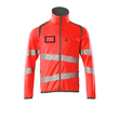 Fleecepullover mit Reißverschluss  Microfleecejacke / Gr. 4XL, Hi-vis  Rot/Dunkelanthrazit Produktbild