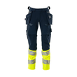 Hose mit Hängetaschen, ULTIMATE STRETCH  / Gr. 90C60, Schwarzblau/Hi-vis Gelb Produktbild