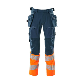 Hose mit Hängetaschen, ULTIMATE STRETCH  / Gr. 82C52, Dunkelpetroleum/Hi-vis  Orange Produktbild
