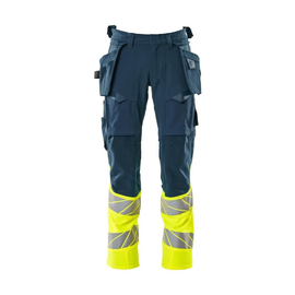 Hose mit Hängetaschen, ULTIMATE STRETCH  / Gr. 82C49, Dunkelpetroleum/Hi-vis  Gelb Produktbild